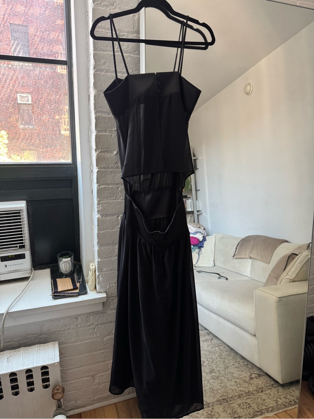 Lioness Black Drop Waist / Sheer Dress - Picture 3 of 3